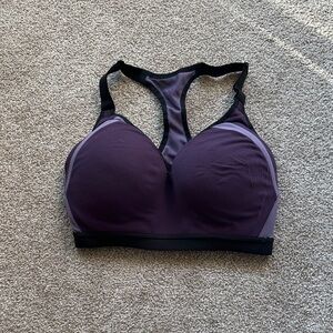 Victoria's Secret Black and Purple Sports Bra